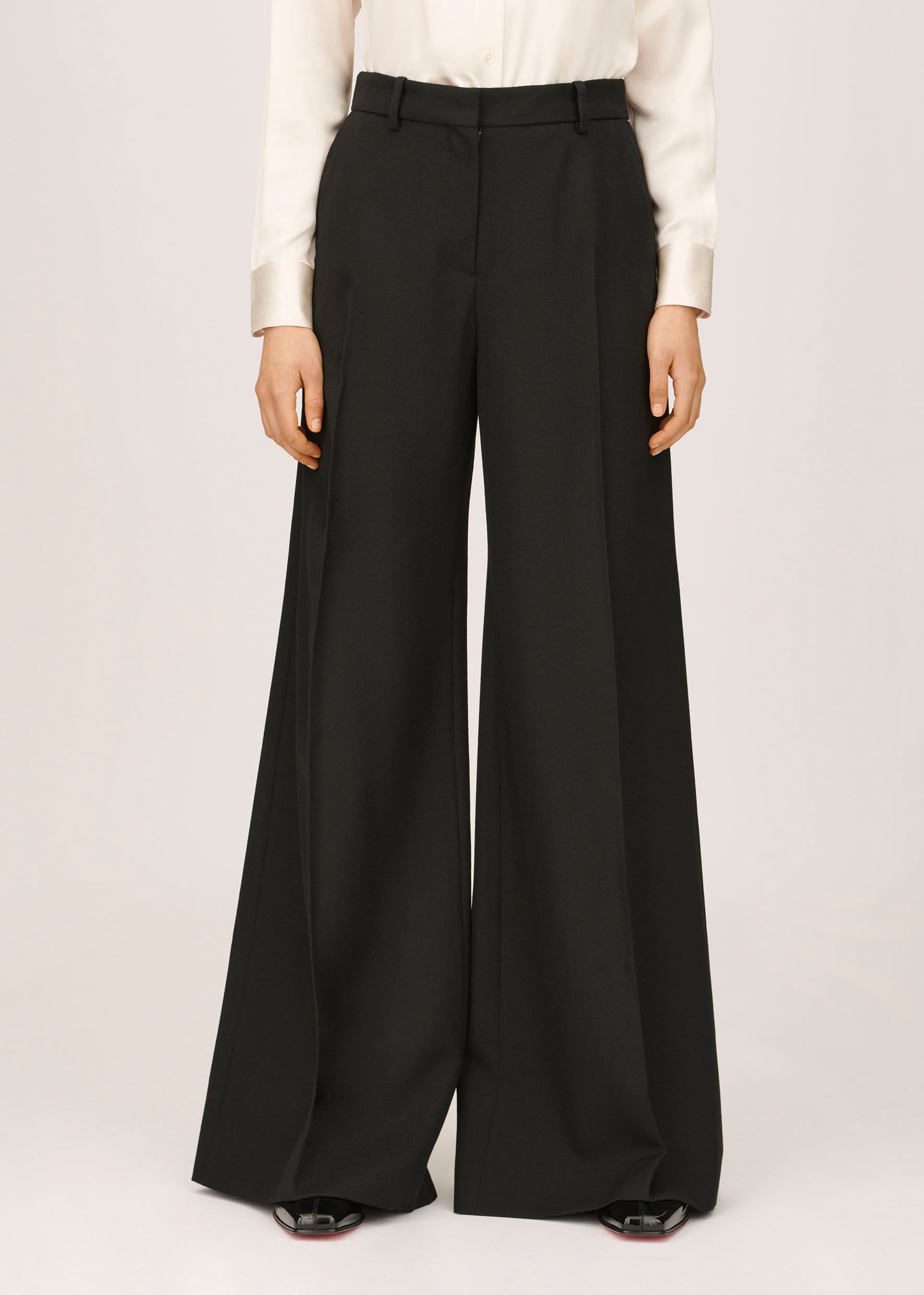 Cavalry Twill Bianca Trouser in Black Bella Freud1