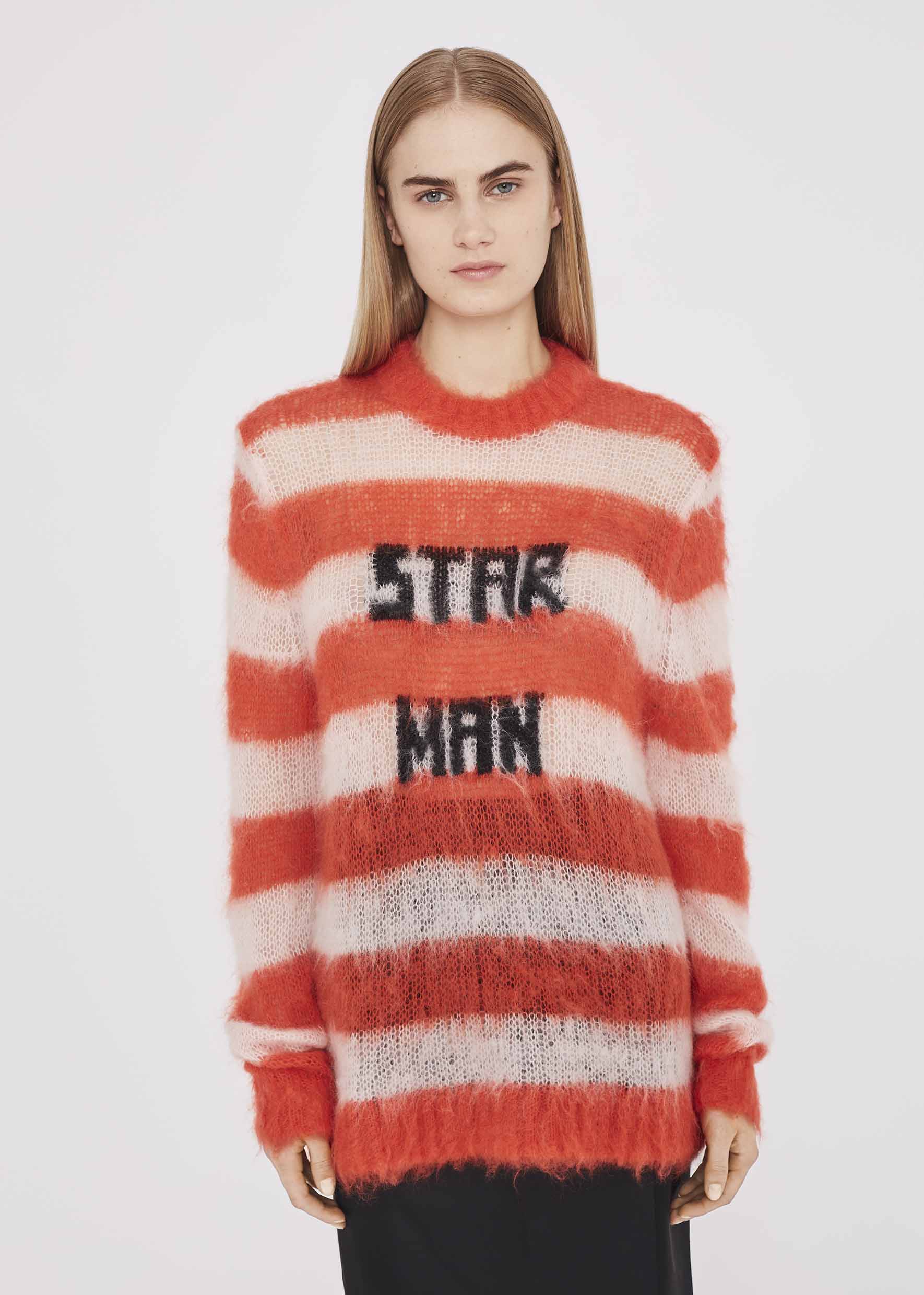 Red and white striped jumper mens discount