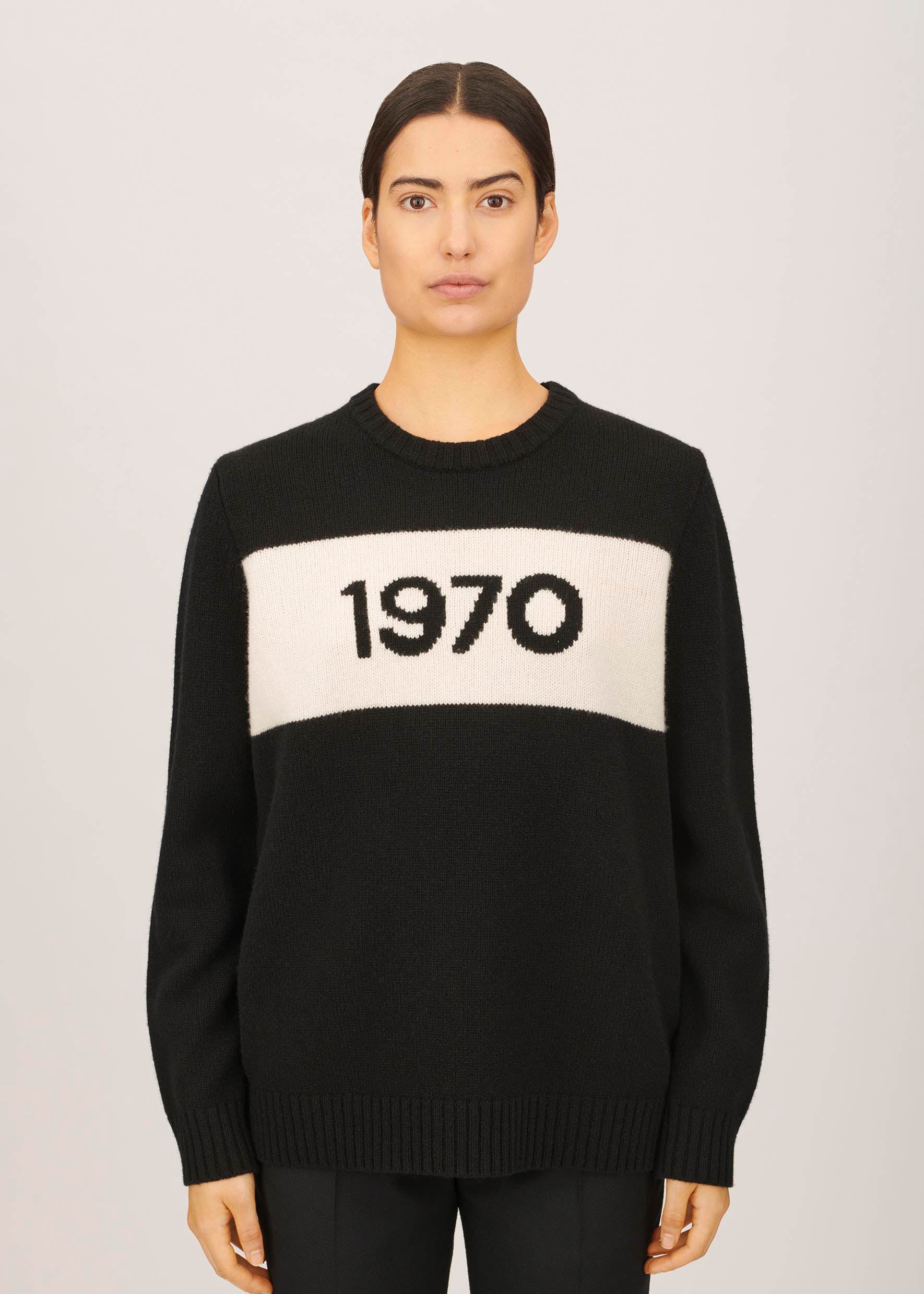 Shop the 1970 Oversized Jumper in Black Bella Freud