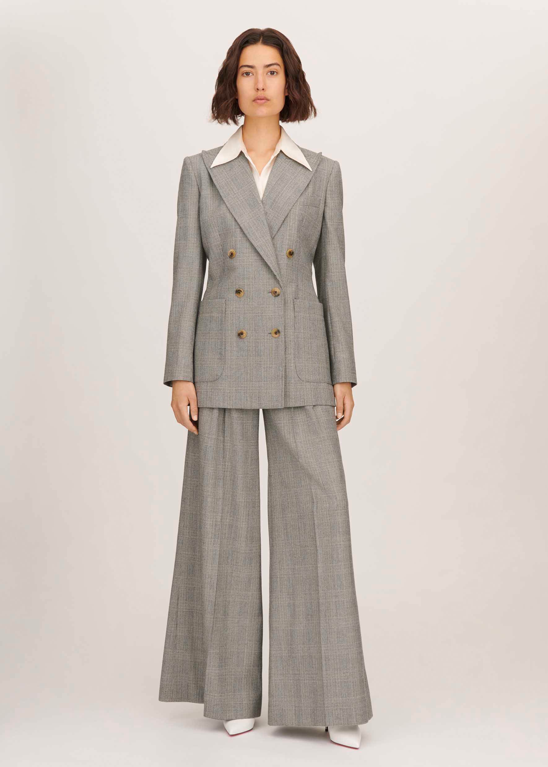 Bella Freud Prince Of Wales Check Bianca Jacket l Bella Freud