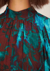 Printed Draped Dress