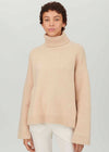 Embossed Sleeve Lux Roll Neck Jumper