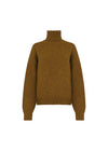 Embossed Sleeve Lux Roll Neck Jumper