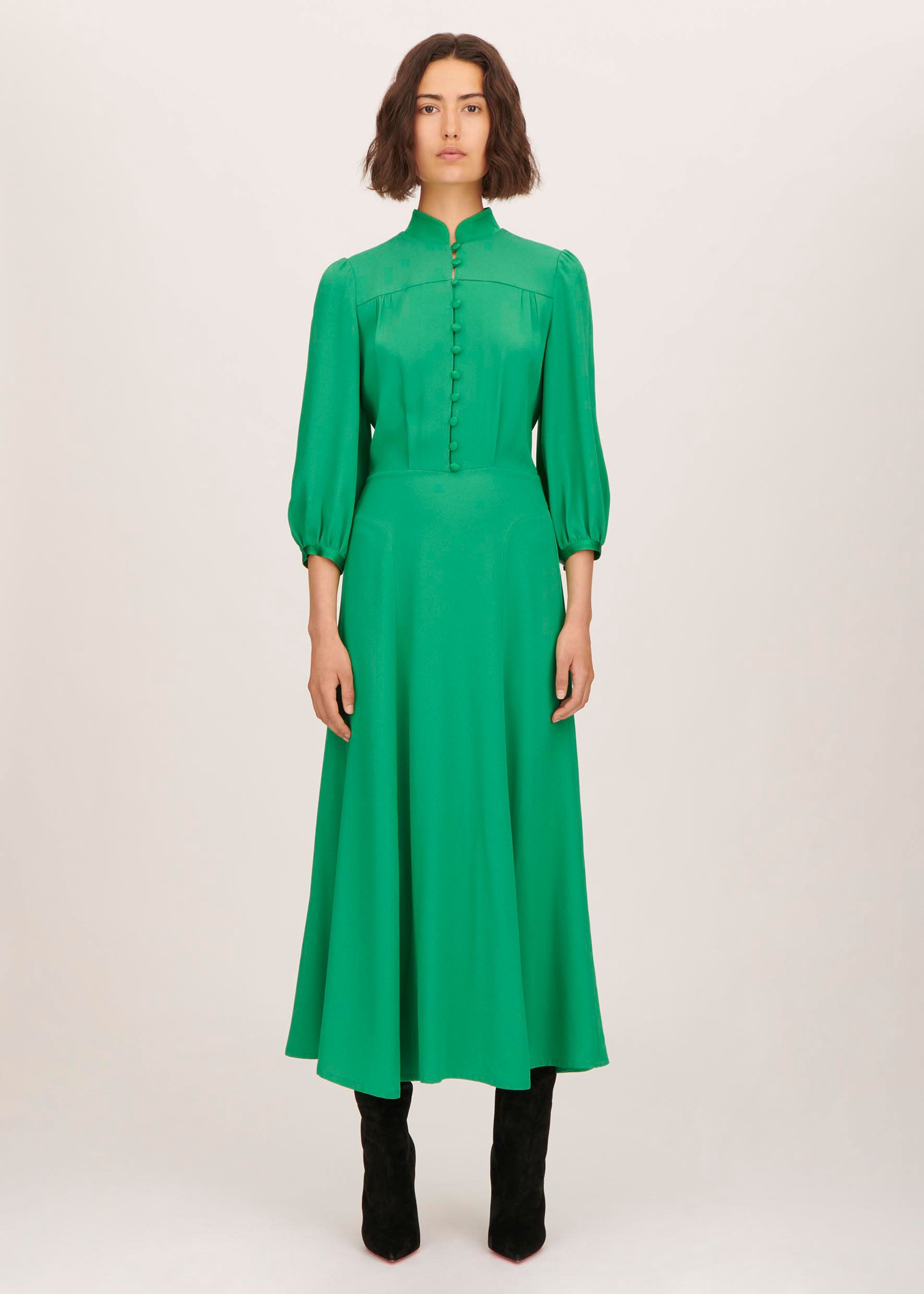 Bella Freud Satin Crepe Emmanuelle Dress l Bella Freud Bella Freud Satin Crepe Emmanuelle Dress l Bella Freud