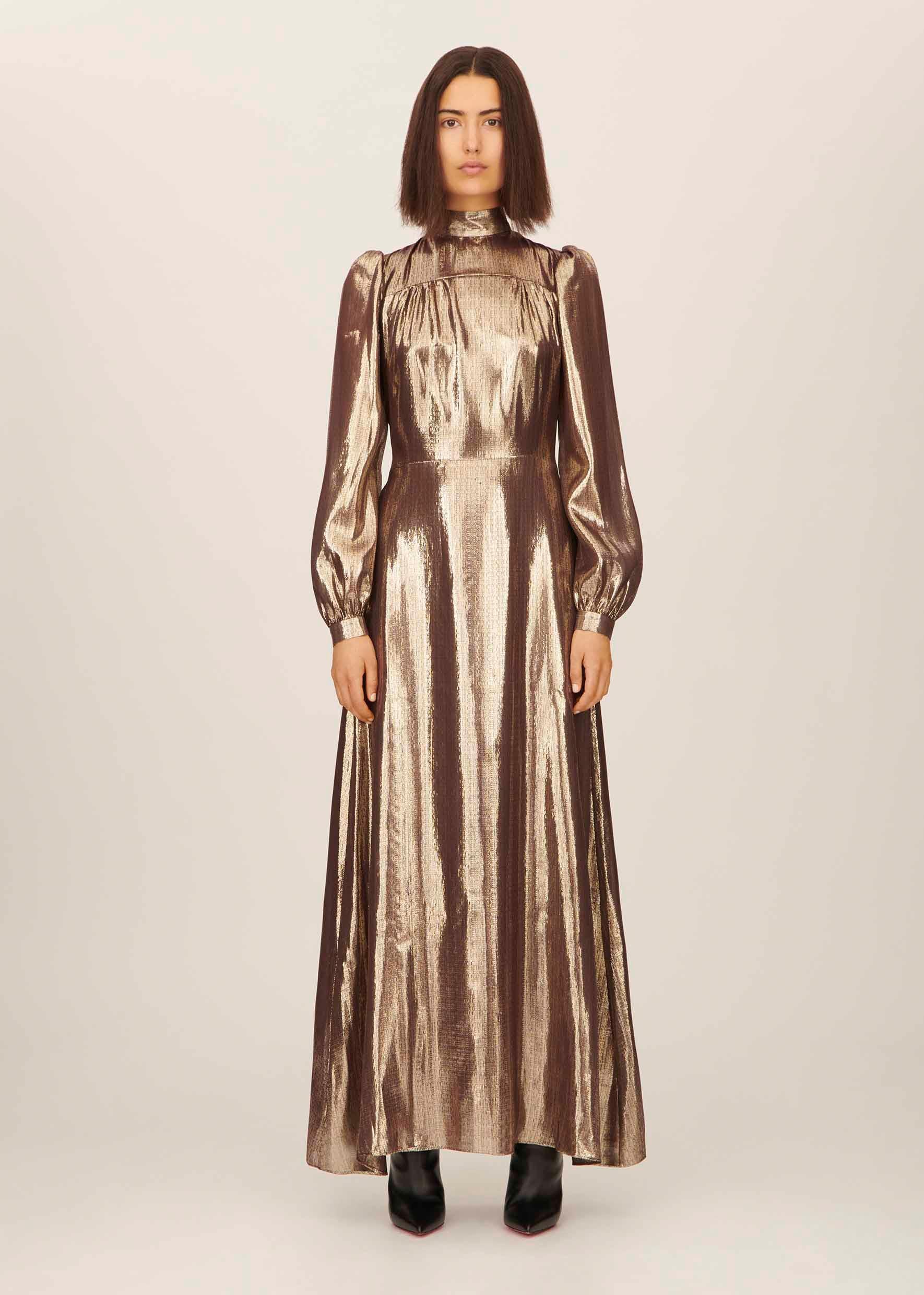 bella freud gold dress Edie Dress