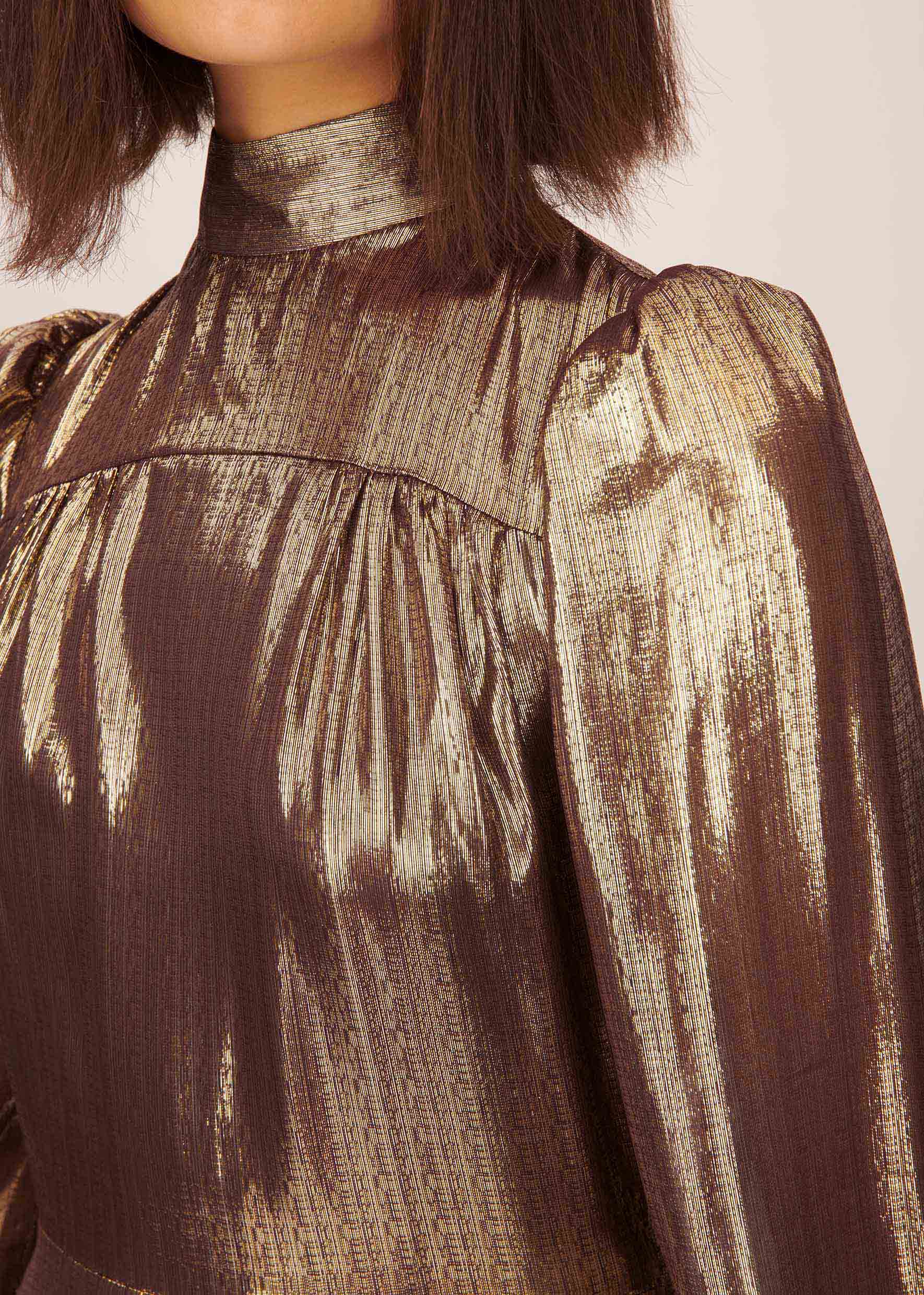 bella freud gold dress Bella Freud V-Neck Long Dress - Yellow Dresses, Clothing - WYQ22180