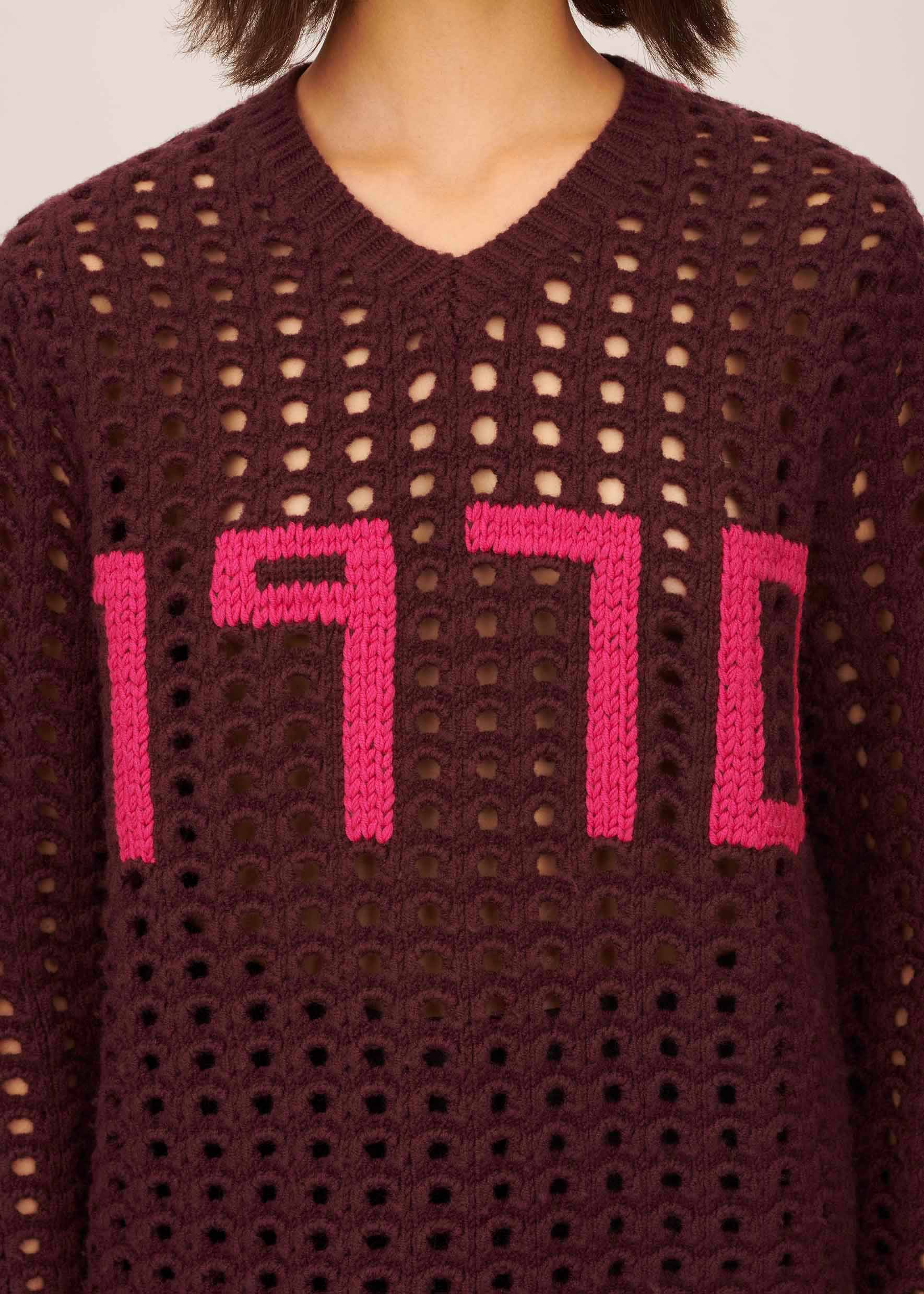 Bella Freud Open Stitch Oversized Jumper l Bella Freud