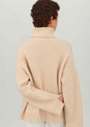 Embossed Sleeve Lux Roll Neck Jumper