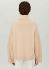 Embossed Sleeve Lux Roll Neck Jumper