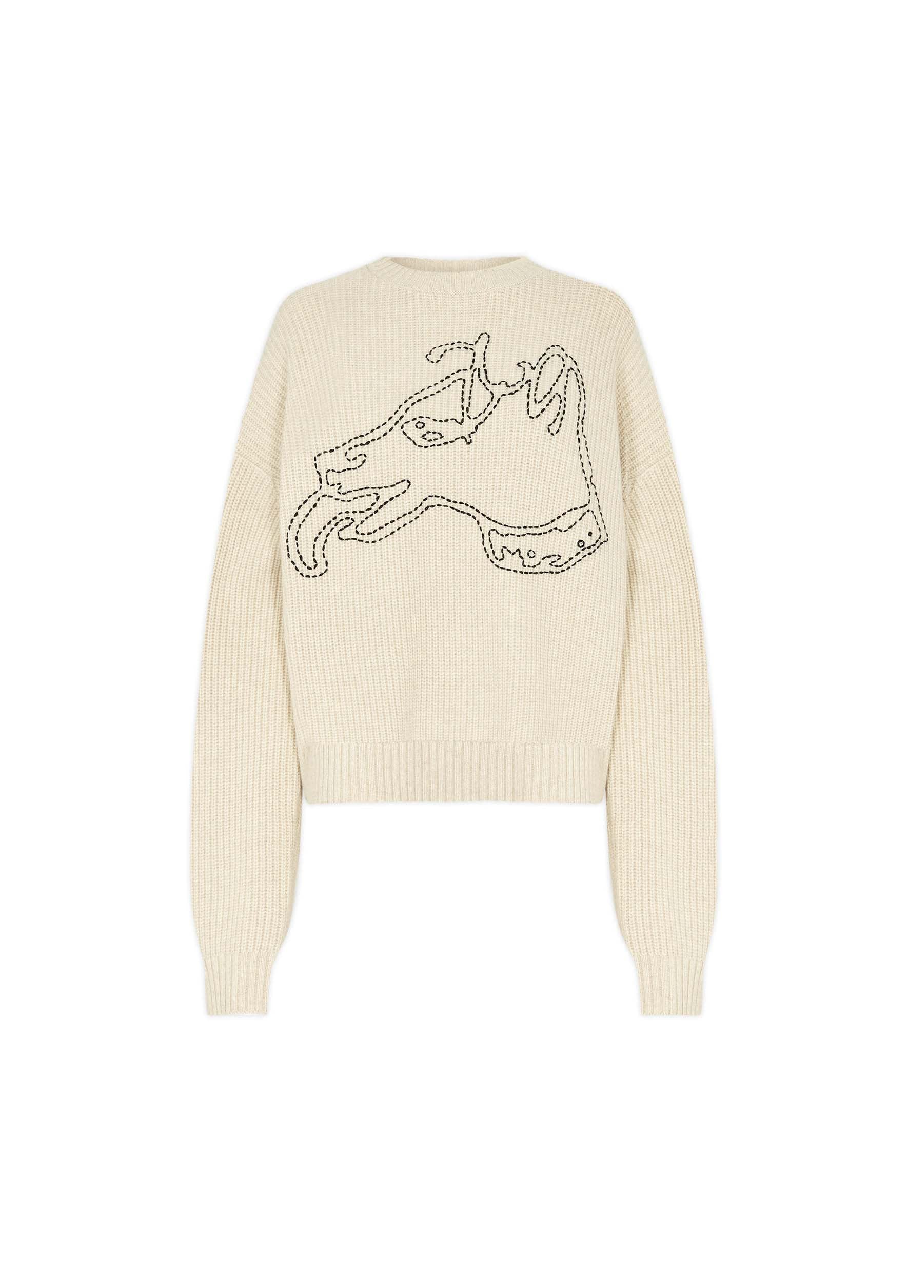 The Weekend Jumper in Beige l Bella Freud