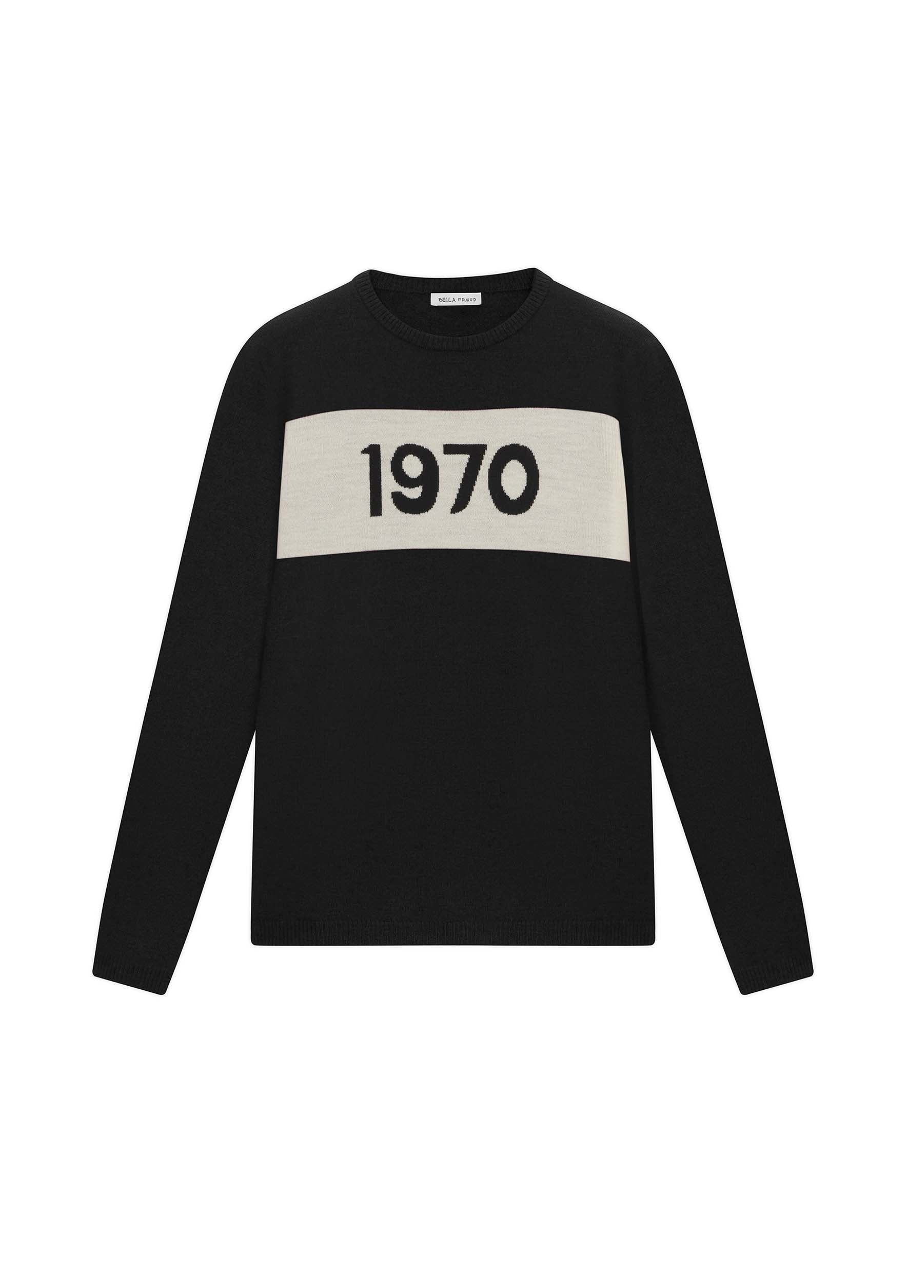 Mens 1970 Jumper in Black Bella Freud1