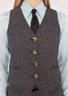 Chrissie Waistcoat Bret Easton Ellis Check