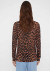 Leopard Roll Neck Jumper