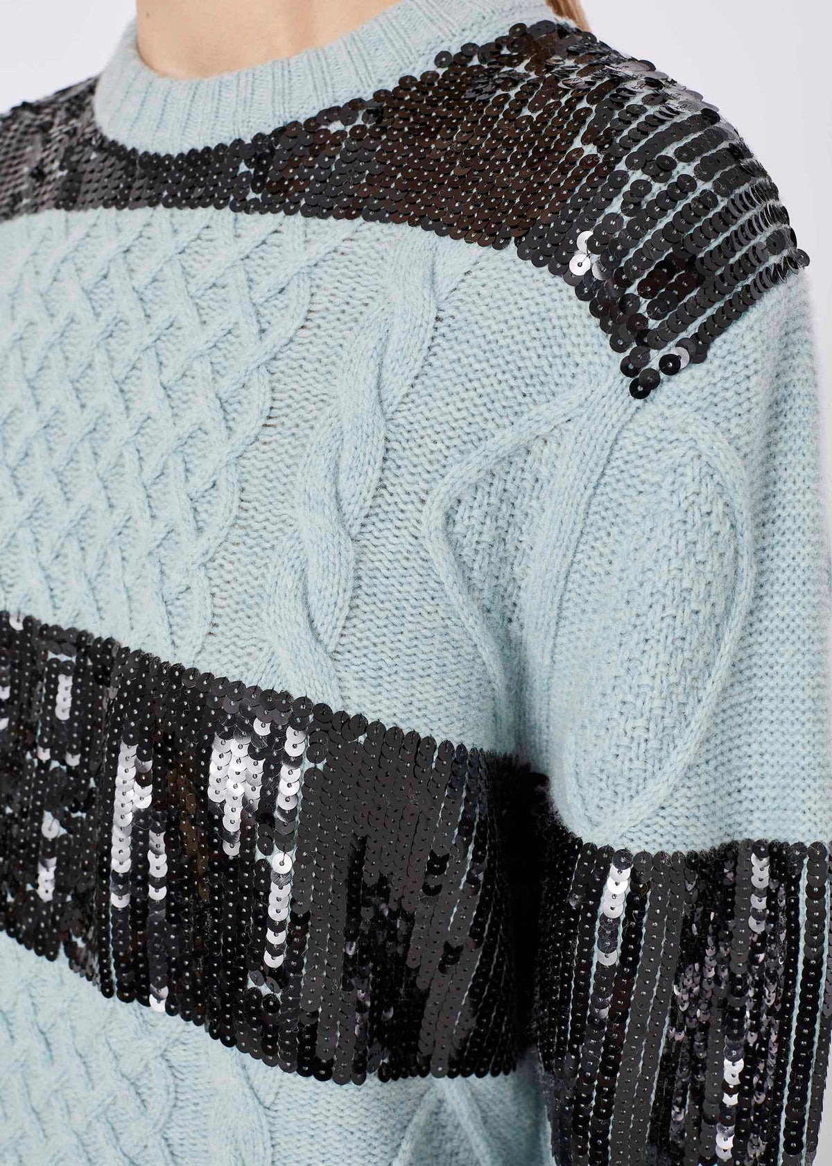Sequin Stripe Jumper