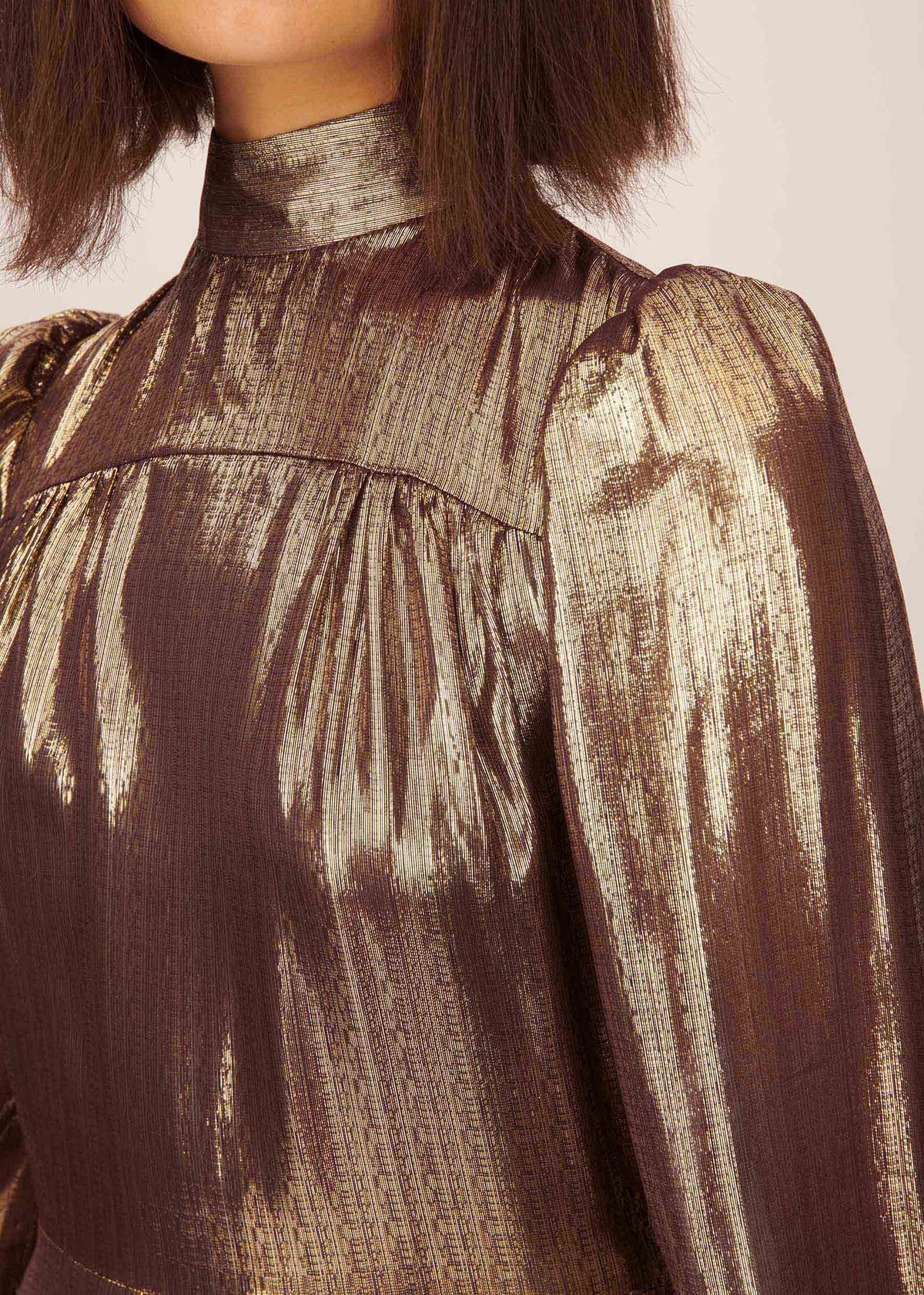 Liquid Lamé Anjelica Dress
