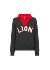 Varsity Lion Half Zip Up Jumper