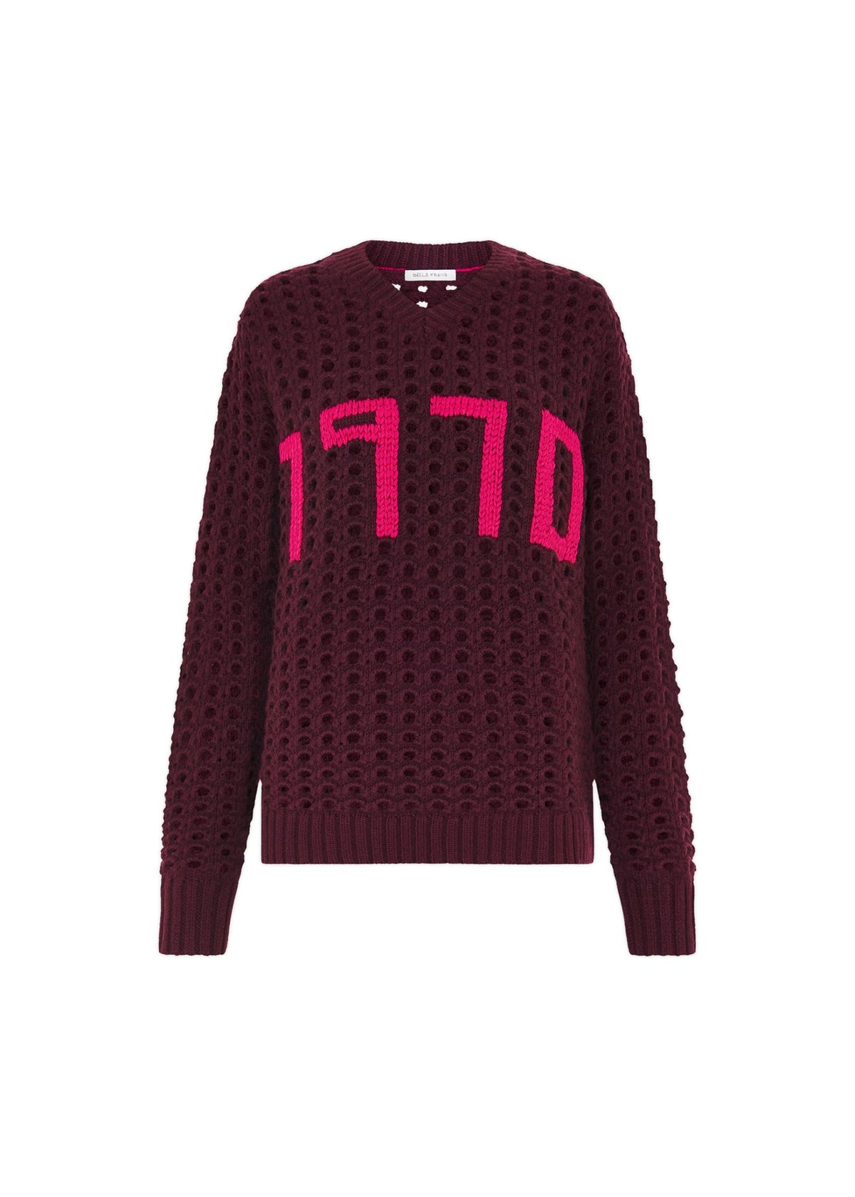 Open Stitch Oversized Merino Jumper