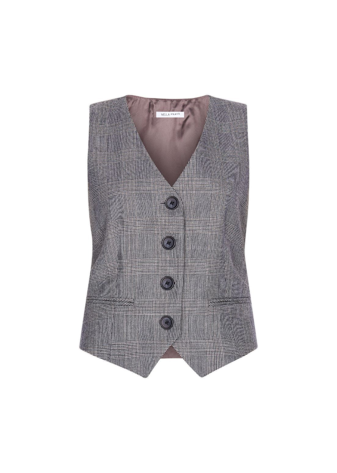 Prince Of Wales Check Chrissie Waistcoat