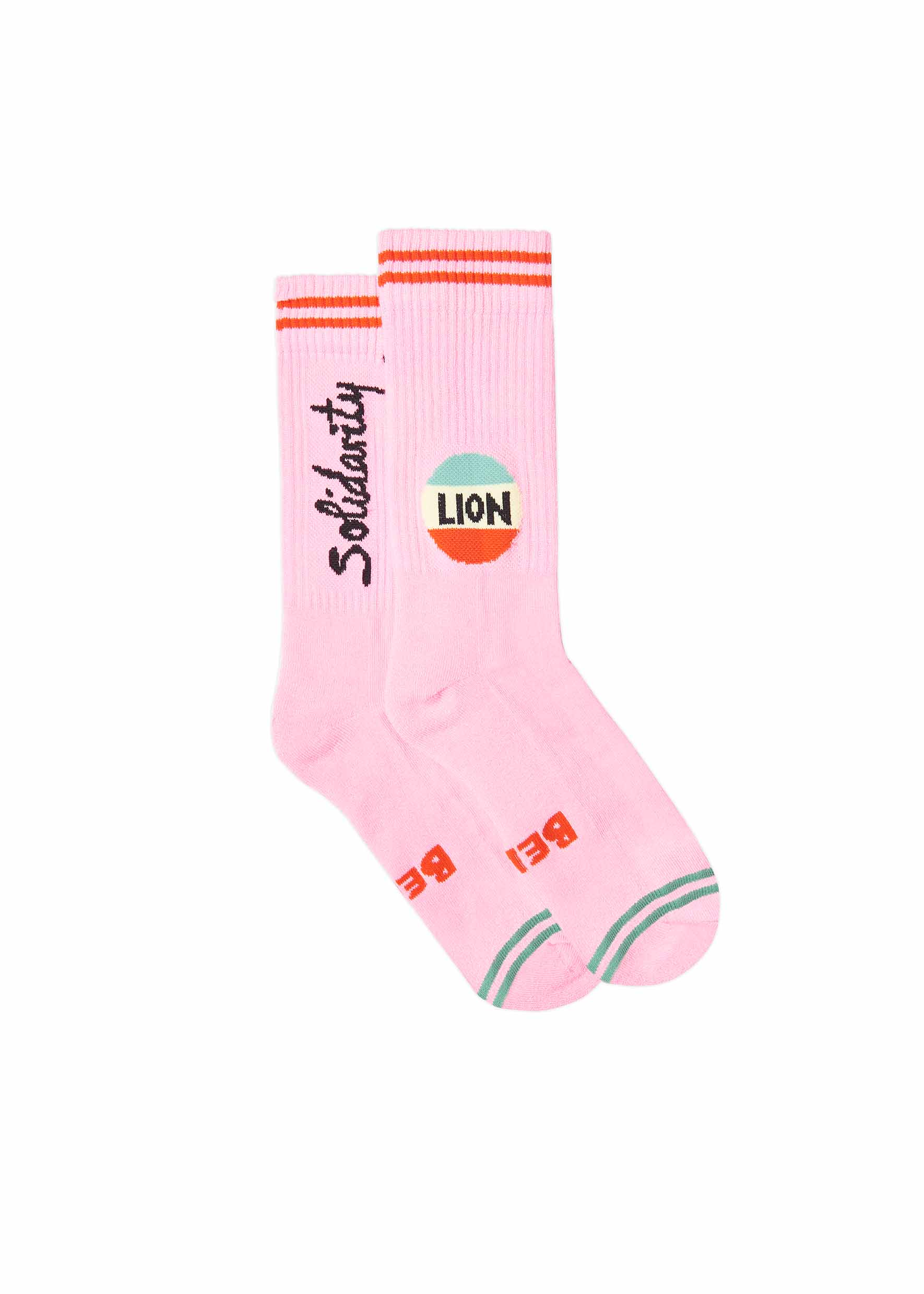 bella freud Lion Socks in Pink