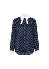 Silk Polka Dot Minnelli Shirt