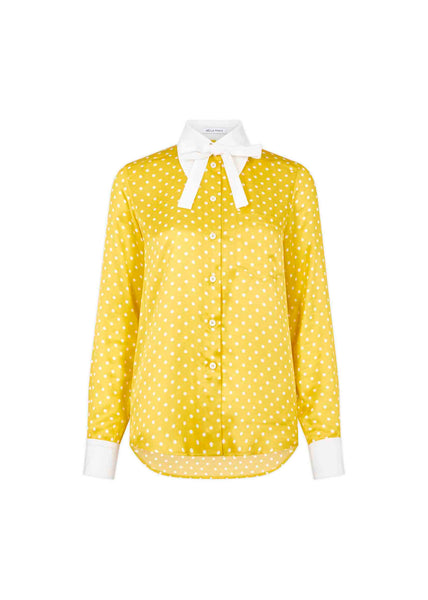Orange polka dot shirt online